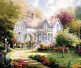 Heart Paintings - Home Is Where The Heart Is II by Thomas Kinkade